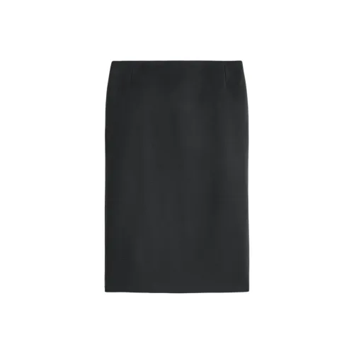 COS Темно-серый Женская Повседневная Длинная Юбка