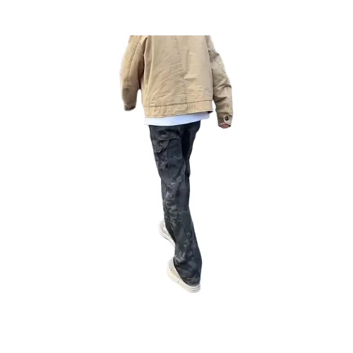 GMTK Армейский камуфляж зеленый мужской джинсы