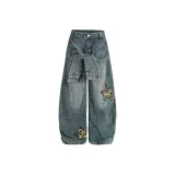 Обновленная ткань синего цвета