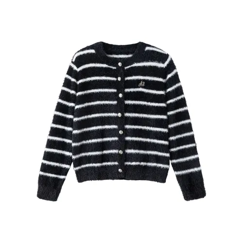 STARFEI Черно-белые полосы Женская трикотажная одежда