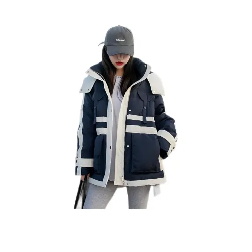 MDEHT Темно-синий Унисекс Пуховики