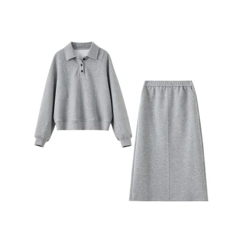 SENTUBILA Light Photinia Gray Women's Casual Suits SENTUBILA Светлый Фотиния Серый Женские Повседневные Костюмы