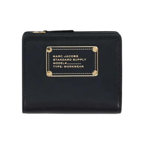 MARC JACOBS Логотип Этикетка Кошелек Мини Унисекс Черный