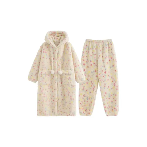 Mu Qingqing Пижамный халат комплект унисекс