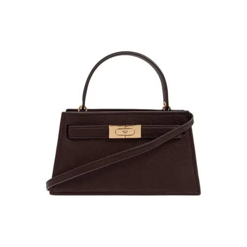 TORY BURCH Lee Radziwill Натуральная кожа Одно плечо Сумка Мини Женская Бургунди