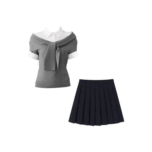 MARIE·COCO Рубашка+Трикотаж+Юбка Женские Комплекты с юбкой