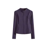 Темно-фиолетовое пальто