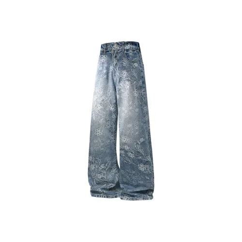 GDRG Светло-синие унисекс джинсы