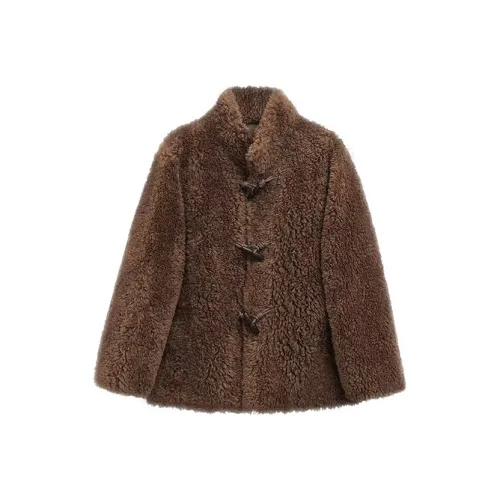 SYEEE WITH U Коричневый Женский Пальто