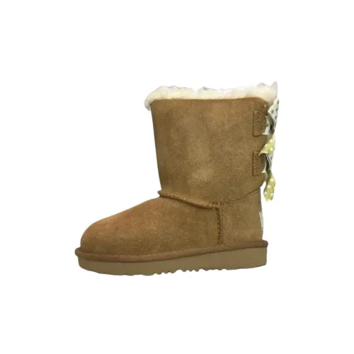UGG Bailey Bow Высокие Снежные Ботинки Коричневые Детские