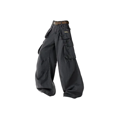 REMEFIT Темно-серые унисекс карго-брюки