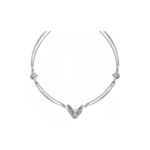 YOAR Серебряное покрытие медные ожерелья унисекс