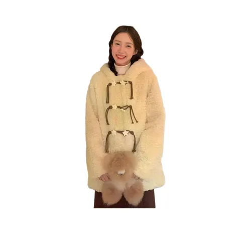 MDEHT Сырно-желтый Женские Бархатные куртки