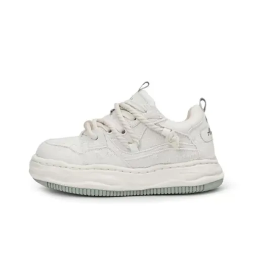 MADALLO Устойчивые к истиранию противоскользящие низкие кеды для скейтбординга унисекс белые