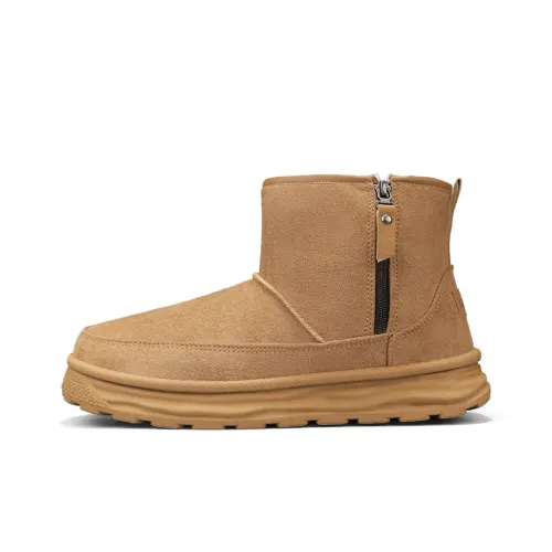 XINJIYUAN Боковая молния QUICK Release Обметка Дизайн Короткий Сноубутсы Мужской