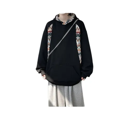 TUOFEI Черный флис с подкладкой унисекс свитшоты