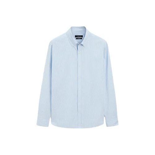 Massimo Dutti Мужские Синие Рубашки