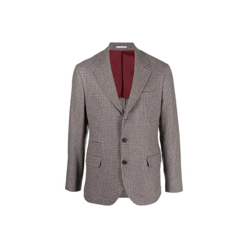 BRUNELLO CUCINELLI Серый Мужской Деловые костюмы