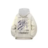 Куртка цвета экрю (в комплекте с высококачественным бело-серым свитшотом с фотокемией)