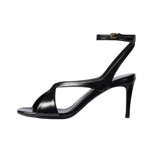 KHAITE Liria One Ремень Сандалии 7,5 см Женские Черные