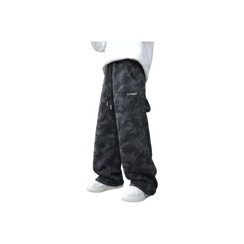 GOYN Осенние и зимние камуфляжные карго-брюки для подростков