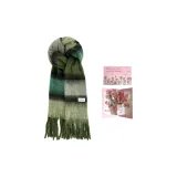 Рождественская зеленая + 3D эффект розовая поздравительная открытка + конверт