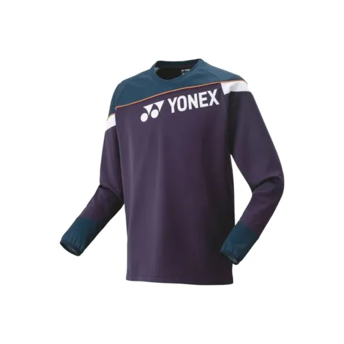 YONEX Темно-фиолетовая полоска мужская футболка T-рубашка