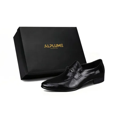 ALPLUME Лоферы с резиновым подошвой черные мужские