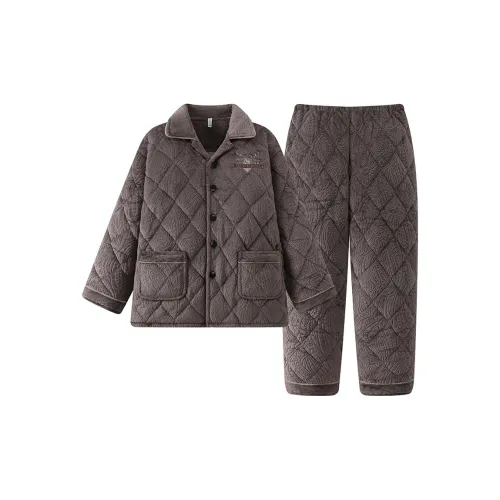 ЮЙЧЖАОЛИНЬ Pajama Комплект Осенний и Зимний Мужской