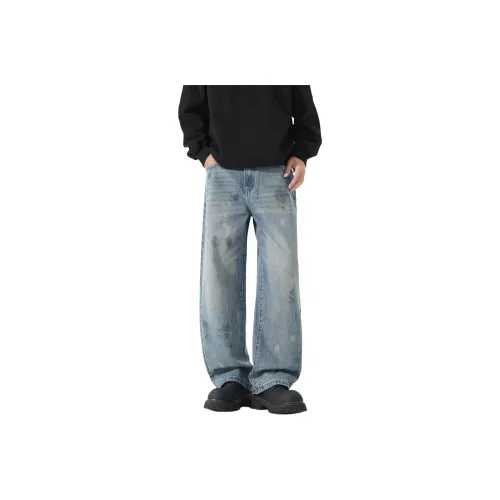 WUHA CREW Аэрозольная краска синий унисекс джинсы