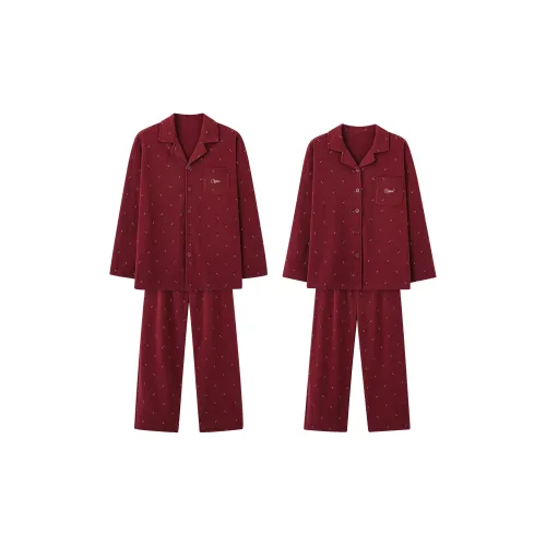 Gongdie Длинный рукав Мужской + Женский Моделирование Унисекс Пижамные комплекты