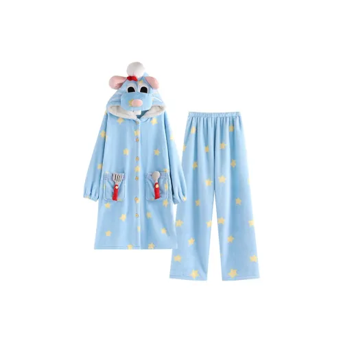 Wabi Town Банные халаты Женские Синий