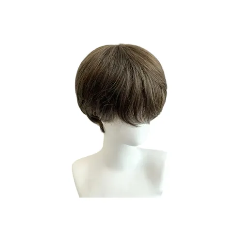 UMIFFA Перука Корейский стиль FLUFFY Холодный коричневый Дифференциальный Скрученная крышка Мужской