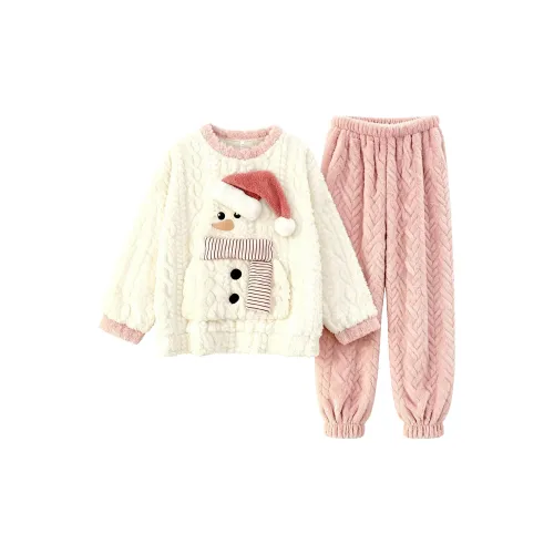 QIAOYUN Розовый Женский Пижамный Комплект