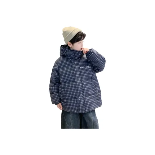 T.MOO Темно-синий школьный возраст пуховики