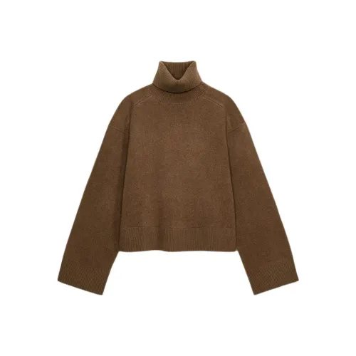 ZARA Collaboration Светло-коричневый Женский Трикотаж