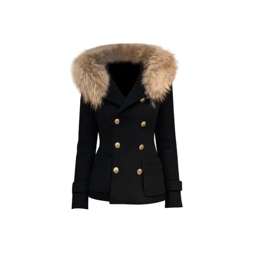 ABBY GODDESS Черный топ Женское пальто