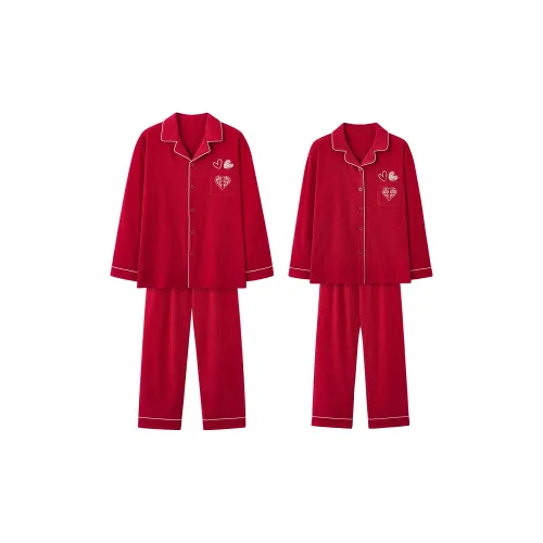 Gongdie Длинный рукав Мужской + Женский Моделирование Унисекс Пижамные комплекты