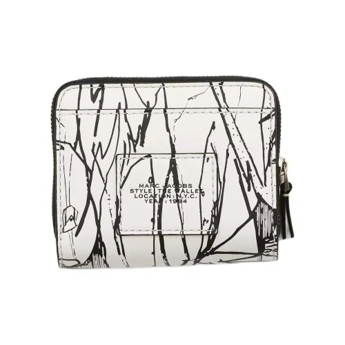 MARC JACOBS Futura X MARC JACOBS Collaboration Песочный Кожа Кошелек Мини Унисекс Черный Белый