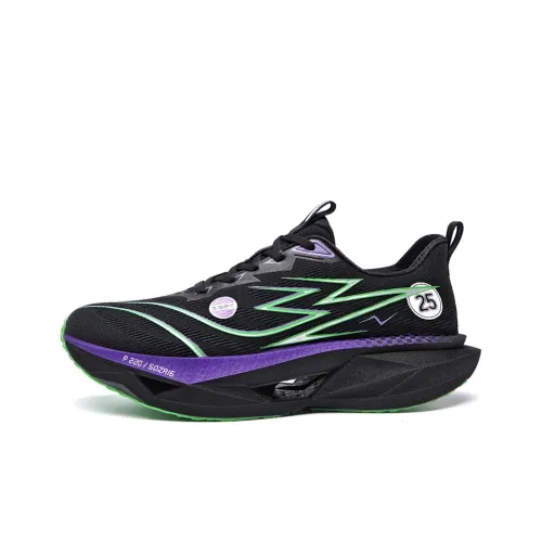 VIDORY ANGEL Амортизация Oтскок Легкий Дышащий Противоскользящий Низкий Топ Беговые кроссовки Унисекс Черный Гламурный Фиолетовый