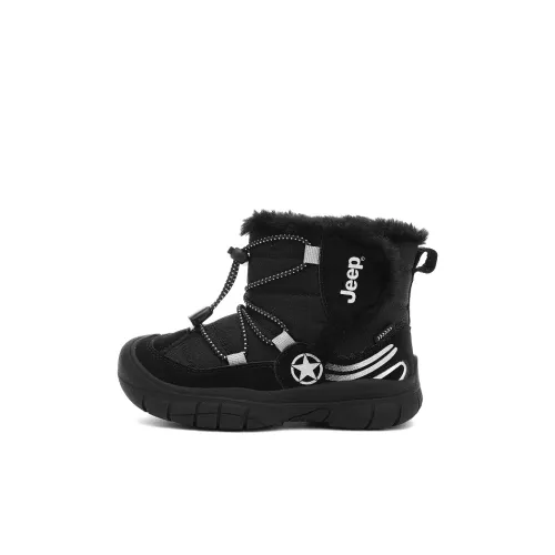 Jeep Slip-resistant Abrasion-resistant Thermal MID Top Snow Boots for Children Джип противоскользящий устойчивый к истиранию термальный MID топ снегоботинки для детей