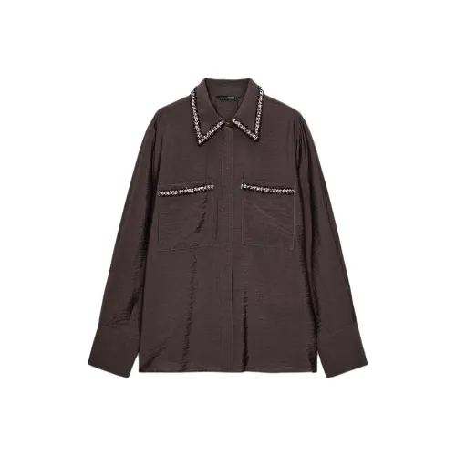 ZARA Collaboration Коричневые Женские Рубашки