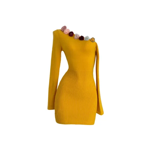 GRAYISMOON Длинное платье с длинными рукавами женское