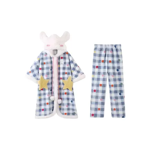 Mu Qingqing Пижамный халат комплект унисекс