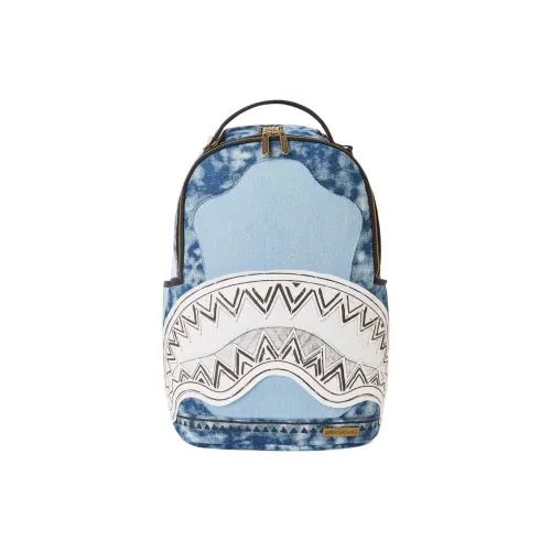 SPRAYGROUND African Intelligence Ai6. SANDFLOWER Коллаборация Хлопок Рюкзак Стандартный Унисекс Синий