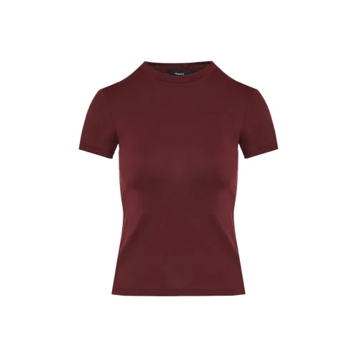 THEORY Бургунди Женские T-рубашки