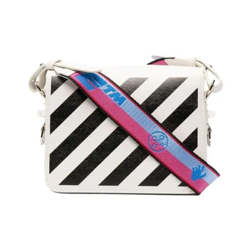 Off Белый Diag Кожа Camera Сумка Сумка через плечо Мини Женская Белая