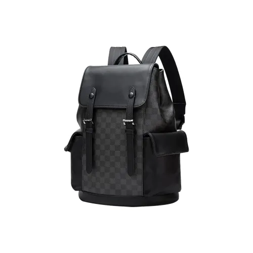 SEWAFOX Синтетический материал Рюкзак Стандартный Мужской Черная клетка