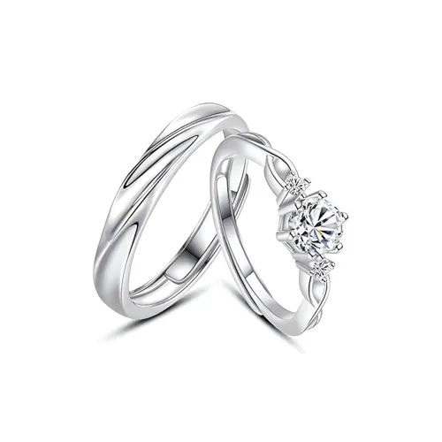 QUIET LOVE Искусственный топаз драгоценный камень кольцо унисекс