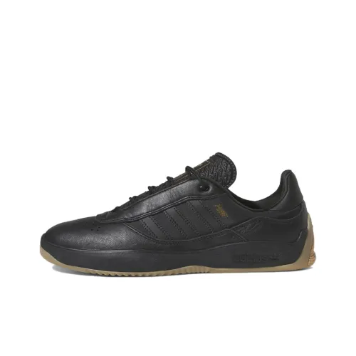 Adidas Originals Puig Slip Resistant Abrasion Resistant Низкие Кроссовки для скейтбординга Мужские Черный Золото